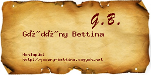 Gödény Bettina névjegykártya