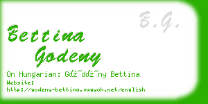 bettina godeny business card